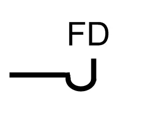 Floor drain symbol