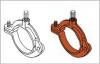 Hinged Extension Split Pipe Clamp