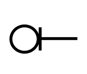 Pipe going up symbol