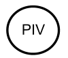 Post indicator valve symbol