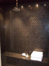Custom designed tile shower