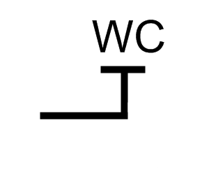 Water closet symbol